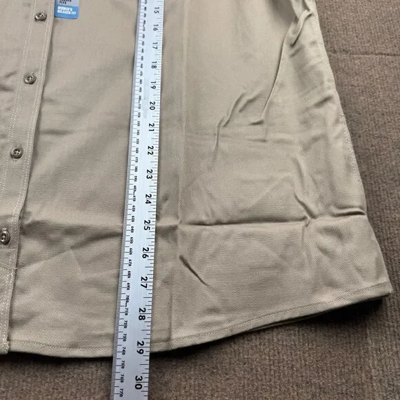 NWT Carhartt FR Shirt Women's XXL(20) Relaxed Fit Long Sleeve Twill Beige CAT2 - Picture 10 of 12